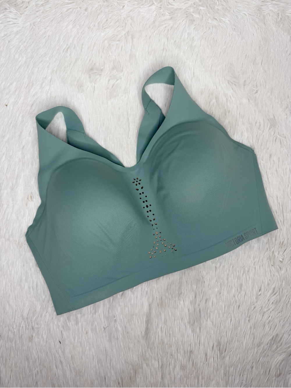 VICTORIA'S SECRET / teal seafoam green blue angel max sports bra / 36DDD